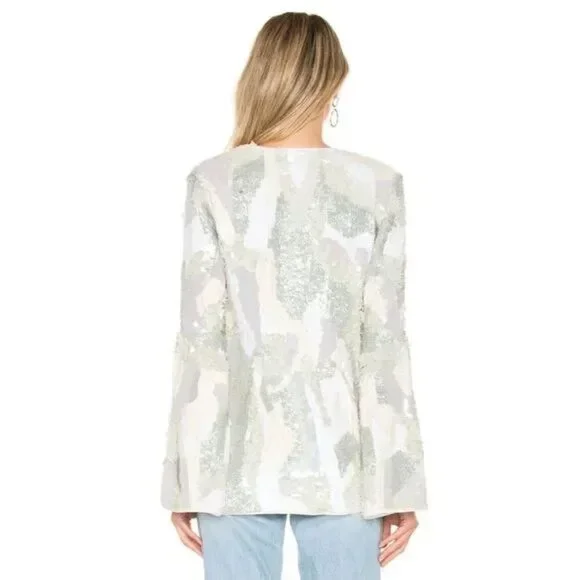 New HOUSE OF HARLOW 1960 x REVOLVE Jolie Jacket Sequin Embellished M MSRP $458